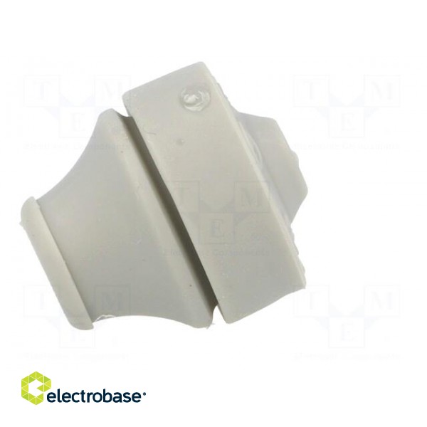 Grommet | Ømount.hole: 16mm | elastomer thermoplastic TPE | grey image 3