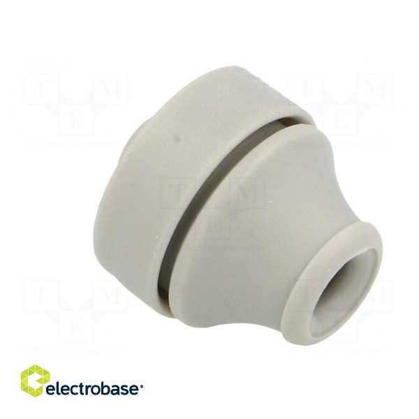 Grommet | Ømount.hole: 16mm | elastomer thermoplastic TPE | grey image 8