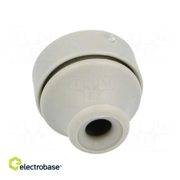 Grommet | Ømount.hole: 16mm | elastomer thermoplastic TPE | grey image 9