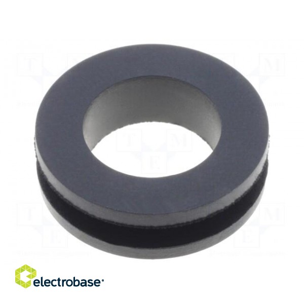 Grommet | Ømount.hole: 17.5mm | Øhole: 14mm | rubber | black