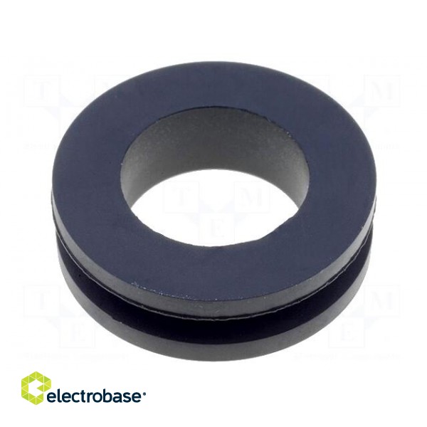 Grommet | Ømount.hole: 18mm | Øhole: 14mm | rubber | black