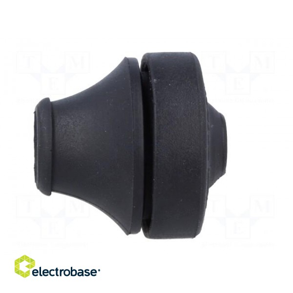 Grommet | Ømount.hole: 19mm | TPE (thermoplastic elastomer) | black image 3