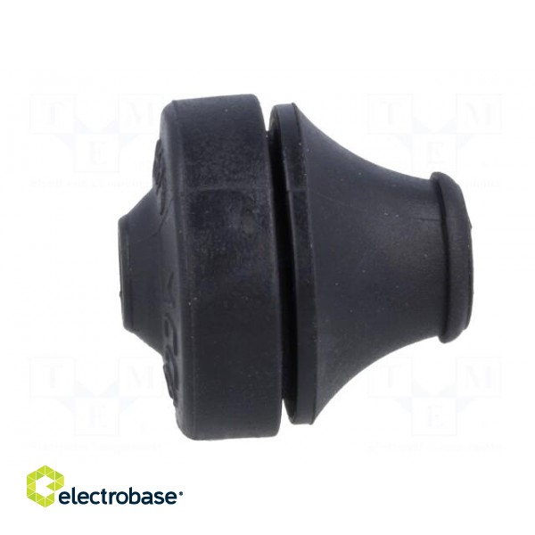 Grommet | Ømount.hole: 19mm | elastomer thermoplastic TPE | black image 7