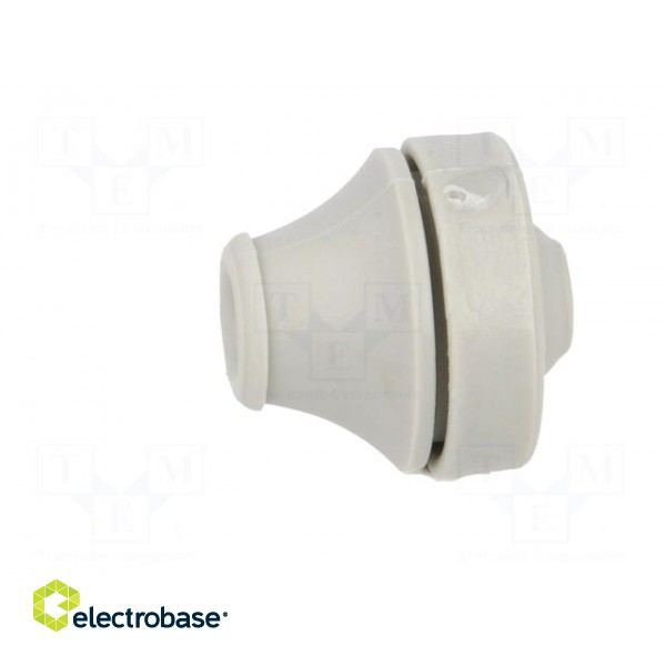 Grommet | Ømount.hole: 19mm | TPE (thermoplastic elastomer) | grey image 3