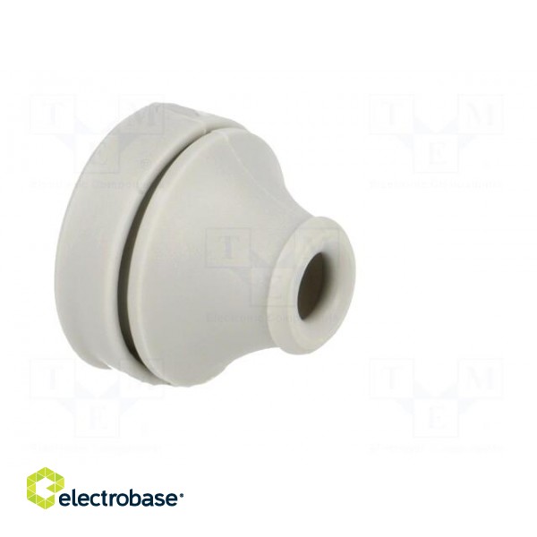 Grommet | Ømount.hole: 19mm | TPE (thermoplastic elastomer) | grey фото 8