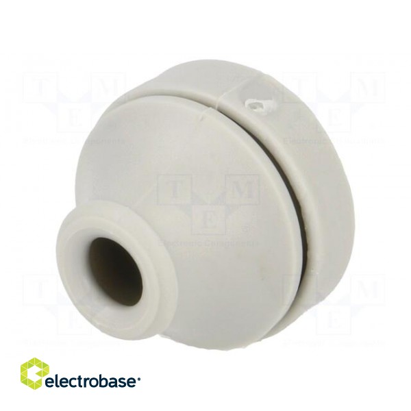 Grommet | Ømount.hole: 19mm | TPE (thermoplastic elastomer) | grey фото 1