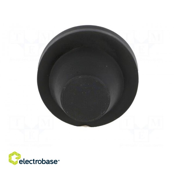Grommet | Ømount.hole: 21mm | rubber | black | Panel thick: max.2mm paveikslėlis 5