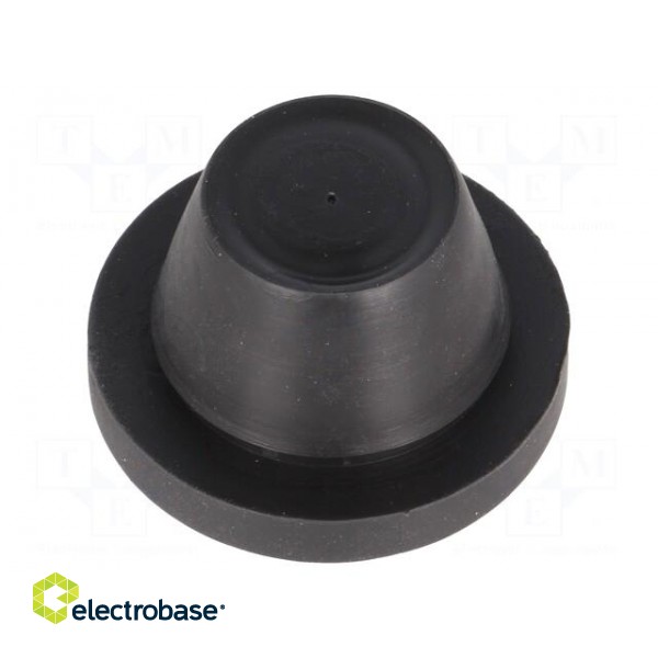Grommet | Ømount.hole: 29mm | rubber | black | Panel thick: max.2mm paveikslėlis 1
