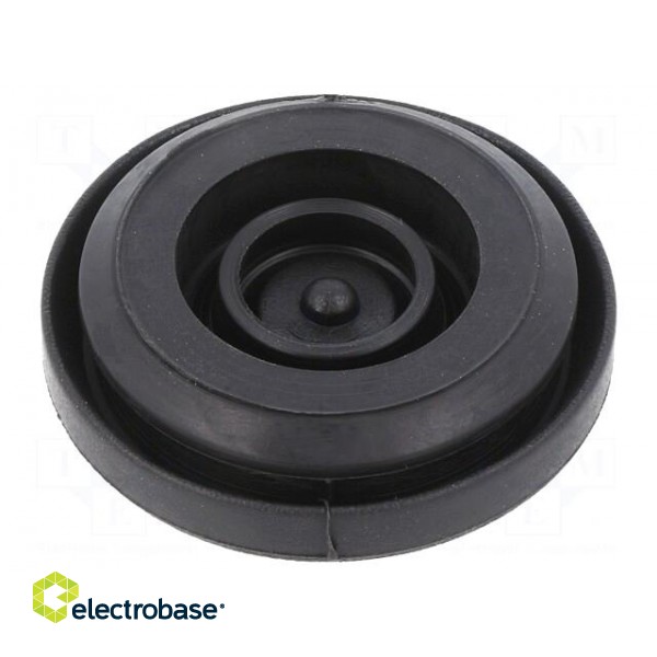 Grommet | Ømount.hole: 32mm | elastomer thermoplastic TPE | black image 2