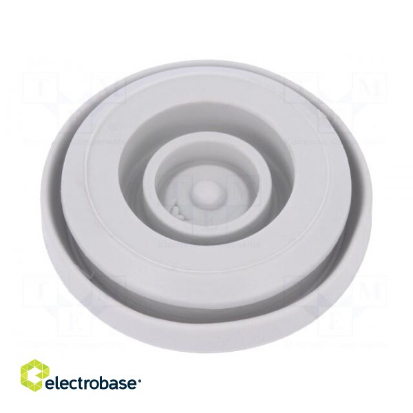 Grommet | Ømount.hole: 32mm | elastomer thermoplastic TPE | grey image 2