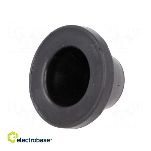 Grommet | Ømount.hole: 38mm | rubber | black | Panel thick: max.2mm image 2
