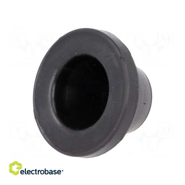 Grommet | Ømount.hole: 38mm | rubber | black | Panel thick: max.2mm image 1