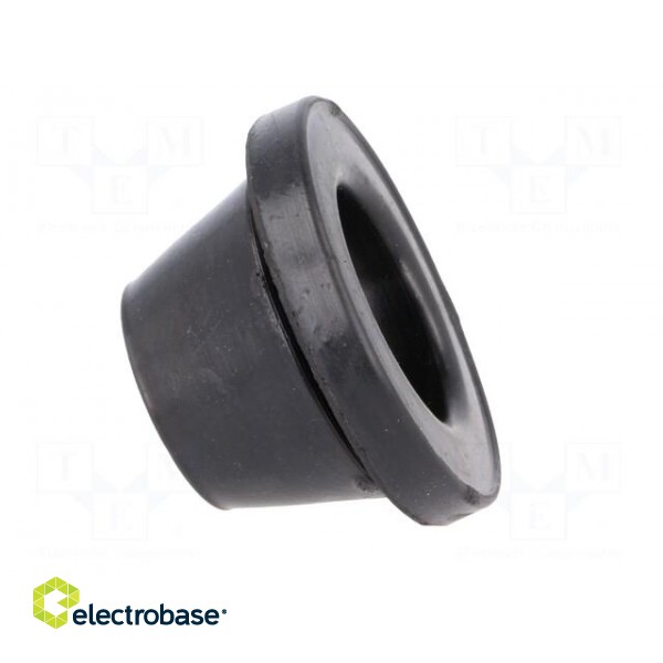 Grommet | Ømount.hole: 38mm | rubber | black | Panel thick: max.2mm paveikslėlis 7