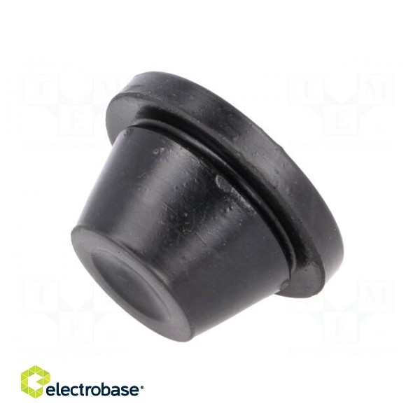 Grommet | Ømount.hole: 38mm | rubber | black | Panel thick: max.2mm paveikslėlis 6