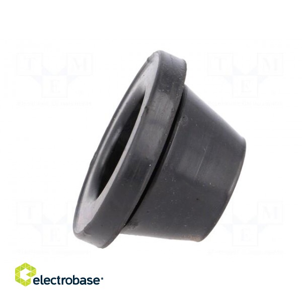 Grommet | Ømount.hole: 38mm | rubber | black | Panel thick: max.2mm paveikslėlis 3