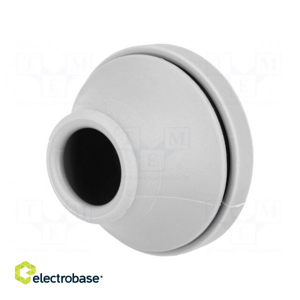 Grommet | Ømount.hole: 38mm | elastomer thermoplastic TPE | grey