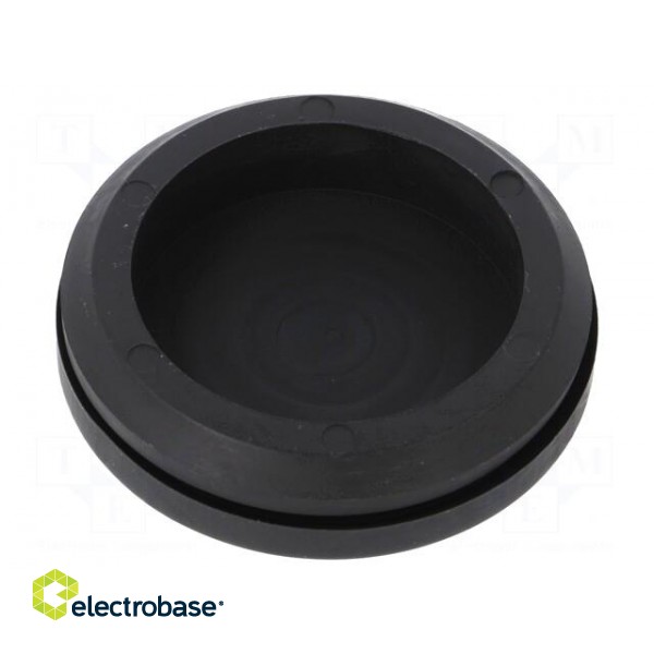 Grommet | Ømount.hole: 40mm | TPE (thermoplastic elastomer) | black paveikslėlis 2
