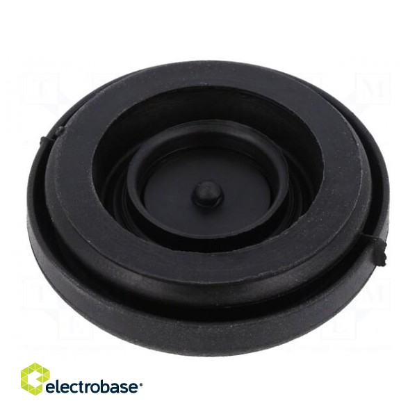 Grommet | Ømount.hole: 40mm | elastomer thermoplastic TPE | black image 2