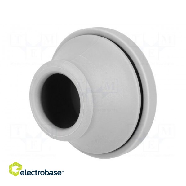 Grommet | Ømount.hole: 48mm | elastomer thermoplastic TPE | grey