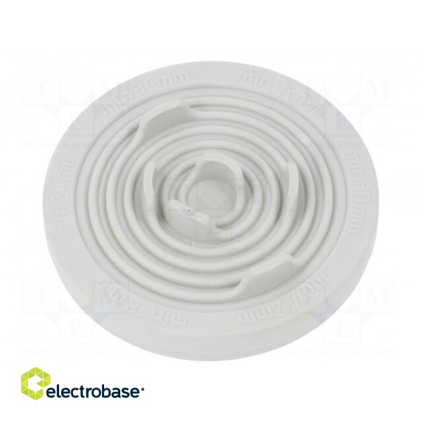 Grommet | Ømount.hole: 50mm | elastomer thermoplastic TPE | UL94V-0 image 1
