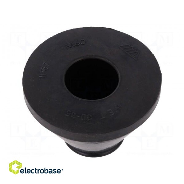 Grommet | Ømount.hole: 60.2mm | EPDM | black | Panel thick: 1.3÷5mm image 2