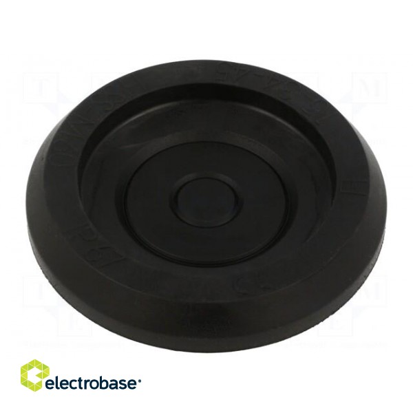 Grommet | Ømount.hole: 60mm | elastomer thermoplastic TPE | black