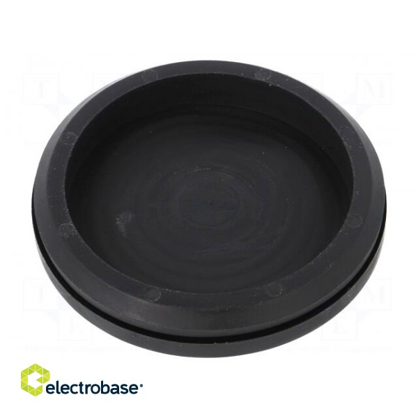 Grommet | Ømount.hole: 60mm | TPE (thermoplastic elastomer) | black paveikslėlis 2