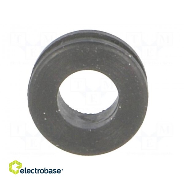 Grommet | Ømount.hole: 6mm | Øhole: 4.1mm | rubber | black фото 9