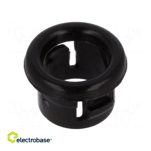 Grommet | Ømount.hole: 7.1mm | Øhole: 5.8mm | black