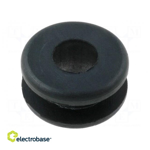 Grommet | Ømount.hole: 8.4mm | Øhole: 5.5mm | rubber | black