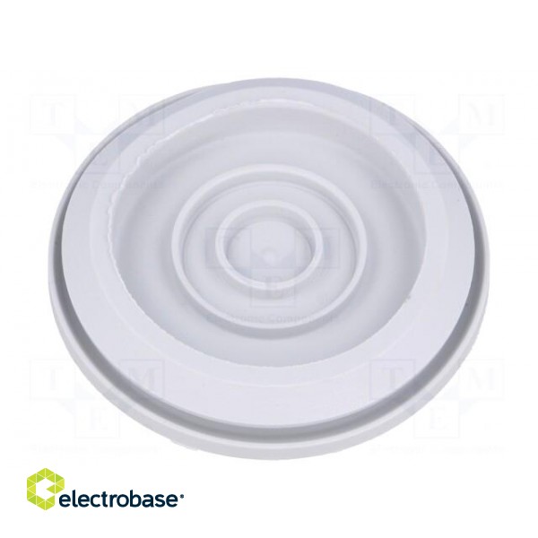 Grommet | Ømount.hole: 80mm | elastomer thermoplastic TPE | grey image 2