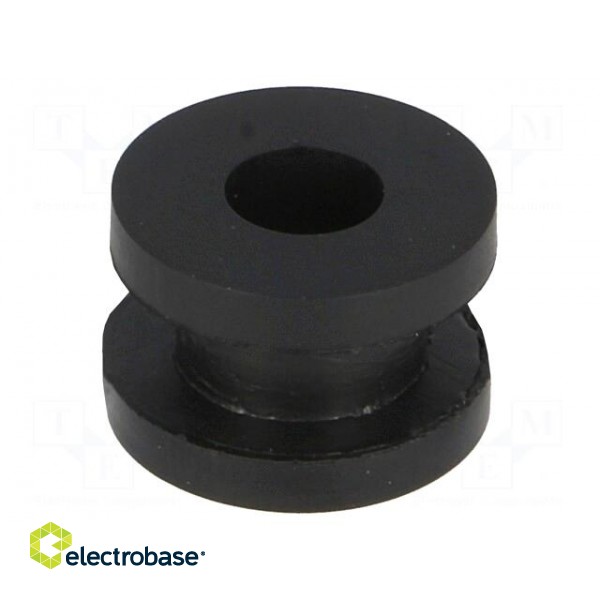 Grommet | Ømount.hole: 8mm | Øhole: 5mm | rubber | black
