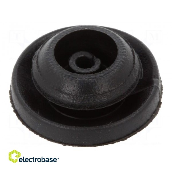 Grommet | Ømount.hole: 9mm | elastomer thermoplastic TPE | black image 2