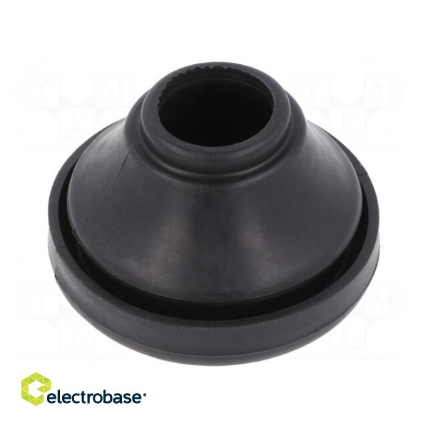 Grommet | elastomer thermoplastic TPE | black | 14÷20mm | IP67 | MET-M фото 2