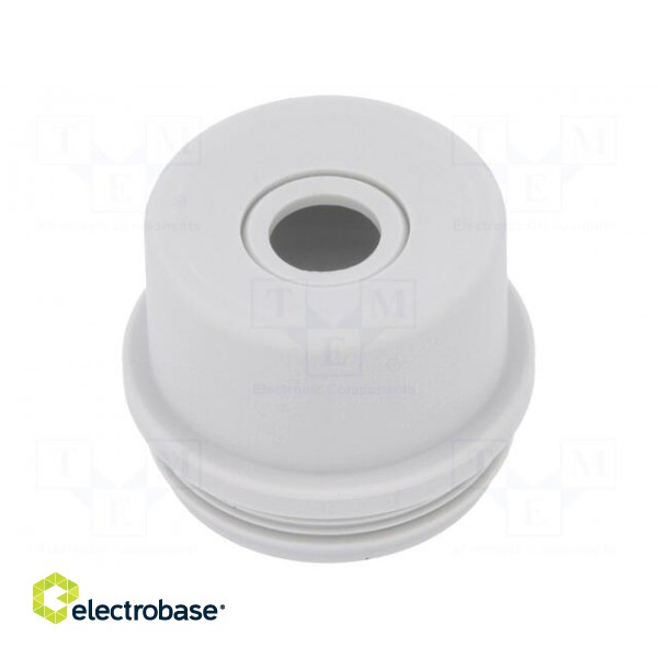 Grommet | elastomer thermoplastic TPE | grey | -35÷60°C | UL94HB image 1