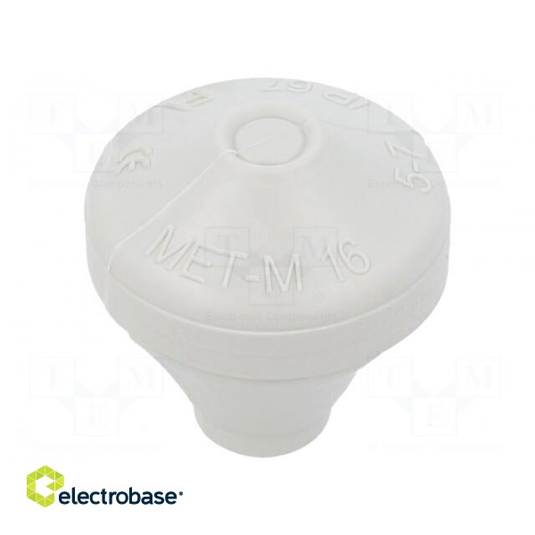 Grommet | elastomer thermoplastic TPE | grey | 5÷7mm | IP67 | MET-M paveikslėlis 1
