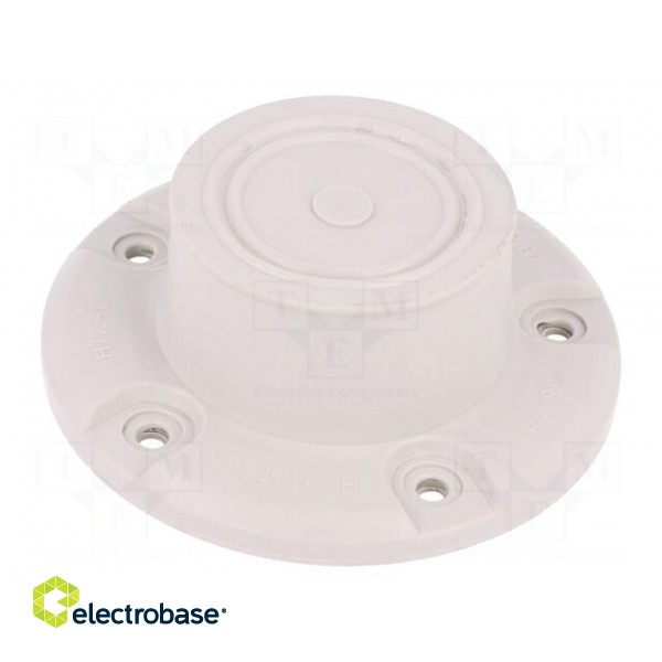 Grommet | elastomer thermoplastic TPE | light grey | Holes no: 1 image 1