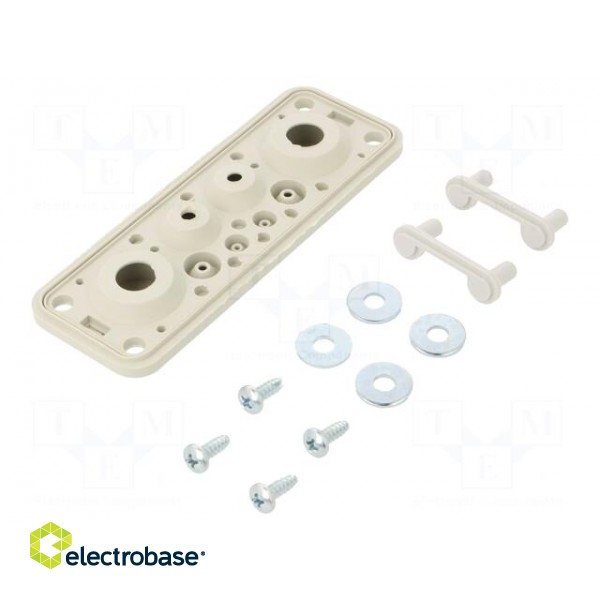 Multigate grommet | elastomer thermoplastic TPE | grey | -40÷120°C paveikslėlis 2