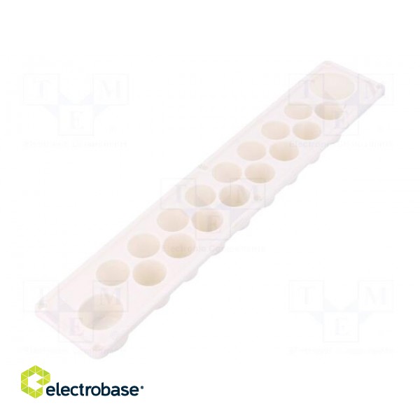 Multigate grommet | TPE (thermoplastic elastomer) | white | IP30 paveikslėlis 1