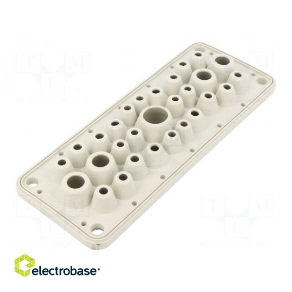 Multigate grommet | elastomer thermoplastic TPE | grey | -40÷120°C image 2