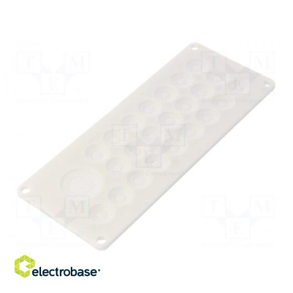 Multigate grommet | elastomer thermoplastic TPE | light grey