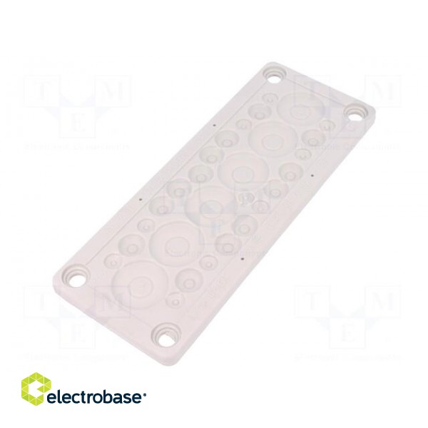 Multigate grommet | TPE (thermoplastic elastomer) | light grey paveikslėlis 1