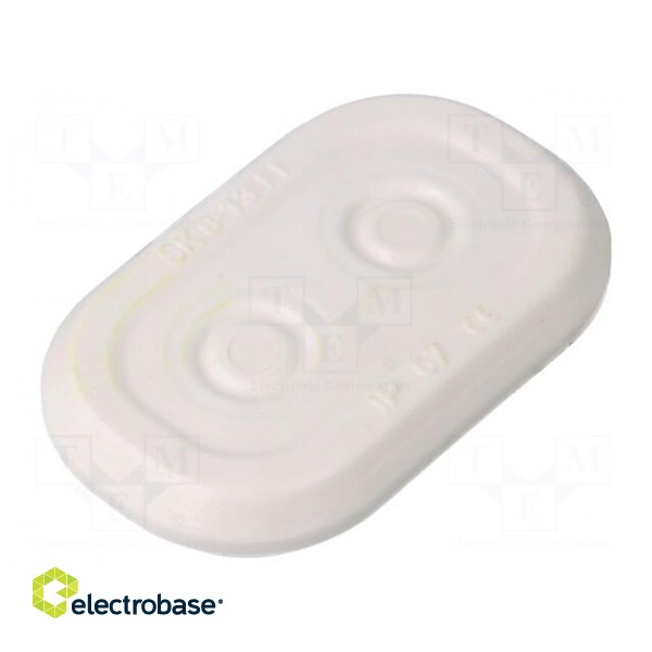 Multigate grommet | TPE (thermoplastic elastomer) | Holes no: 2 paveikslėlis 1