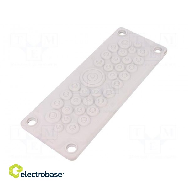 Multigate grommet | elastomer thermoplastic TPE | light grey image 1