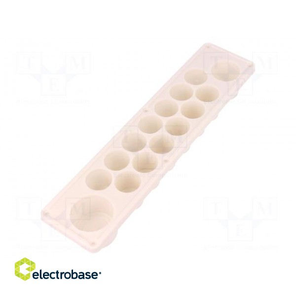 Multigate grommet | TPE (thermoplastic elastomer) | white | IP30 paveikslėlis 2