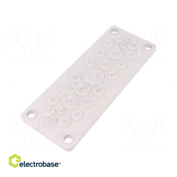 Multigate grommet | TPE (thermoplastic elastomer) | light grey image 1