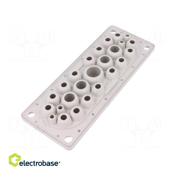 Multigate grommet | TPE (thermoplastic elastomer) | light grey фото 2