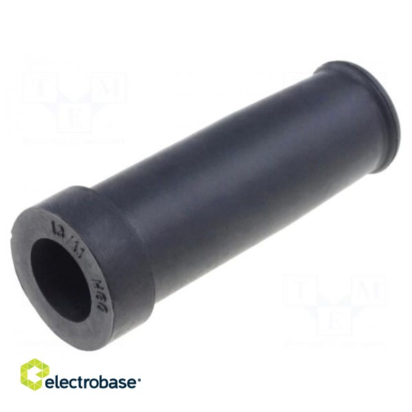 Strain relief | caoutchouc | black | -20÷80°C | 9÷11mm | Gland: PG13,5