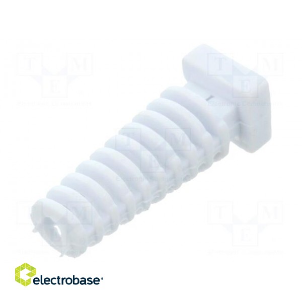 Strain relief | Øhole: 3.5mm | elastomer | white | L: 25mm