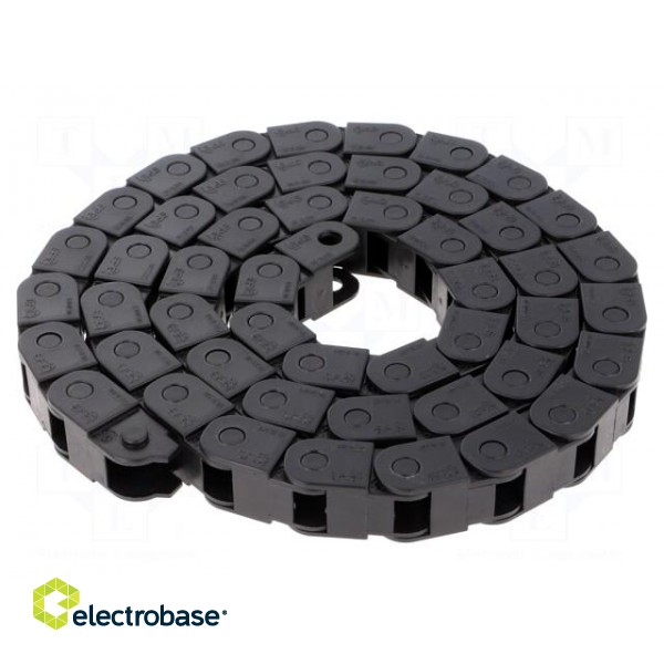 Cable chain | 06 | Bend.rad: 38mm | L: 1000mm | Int.height: 10.5mm